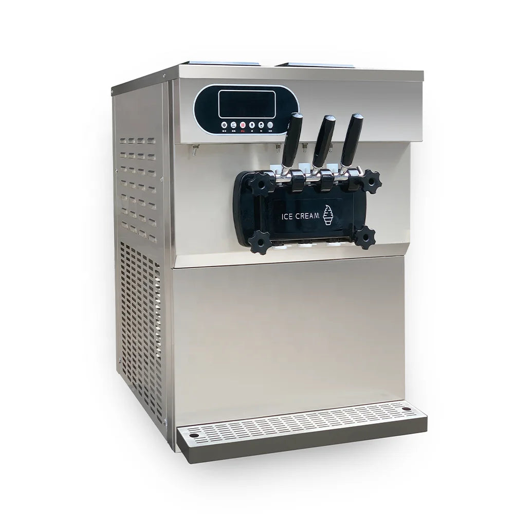 3 Flavors Stainless Steel Automatic Ice Cream Makers Commercial Soft Serve Ice Cream Machine for Business