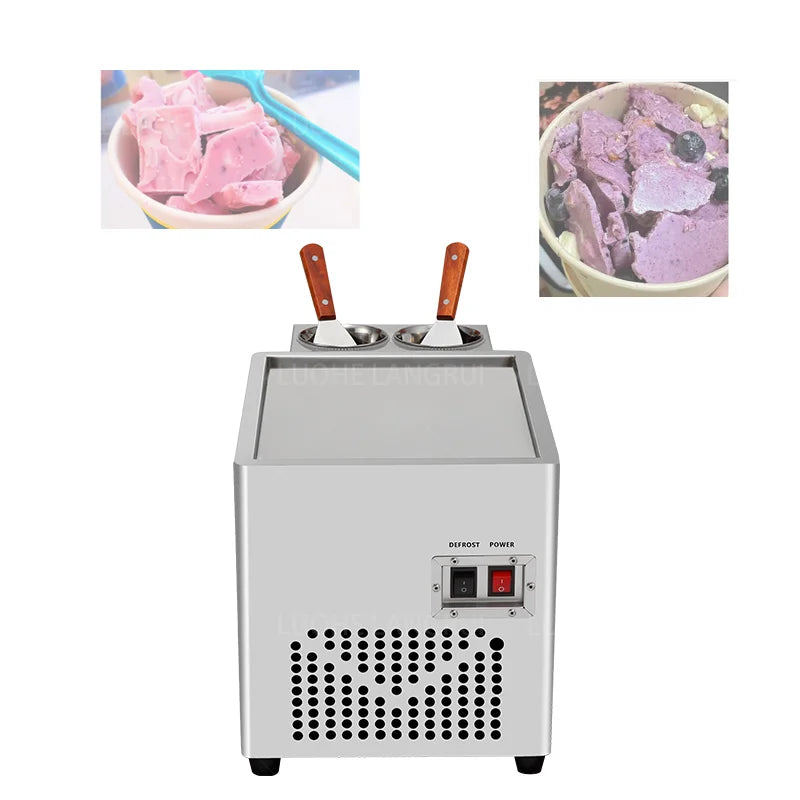 Commercial Soft Rolled Ice Cream Maker Machine Fully Automatic