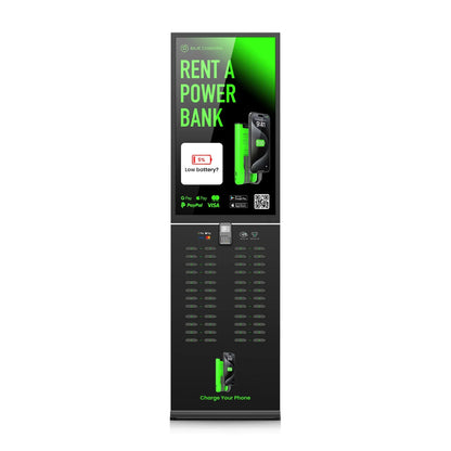 Large Vending Machine Mobile Power Kiosk 48 Slots Shared Mobile Power Station Restaurant Coffee Shop Easy to Rent and Use
