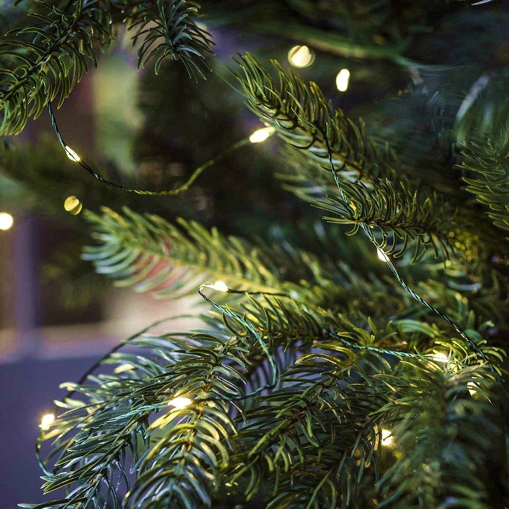 10M-200M LED String Fairy Lights Green Wire Outdoor Christmas Tree Lights Garland For New Year Street Home Party Wedding Decor