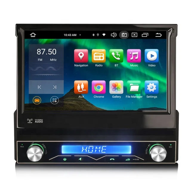 Erisin ES8568U 7 Inch Universal 1 Din Android 14.0 Wireless BT5.0 CarPlay 4G TPMS DAB DSP GPS Mirror Link Amplifier Car for