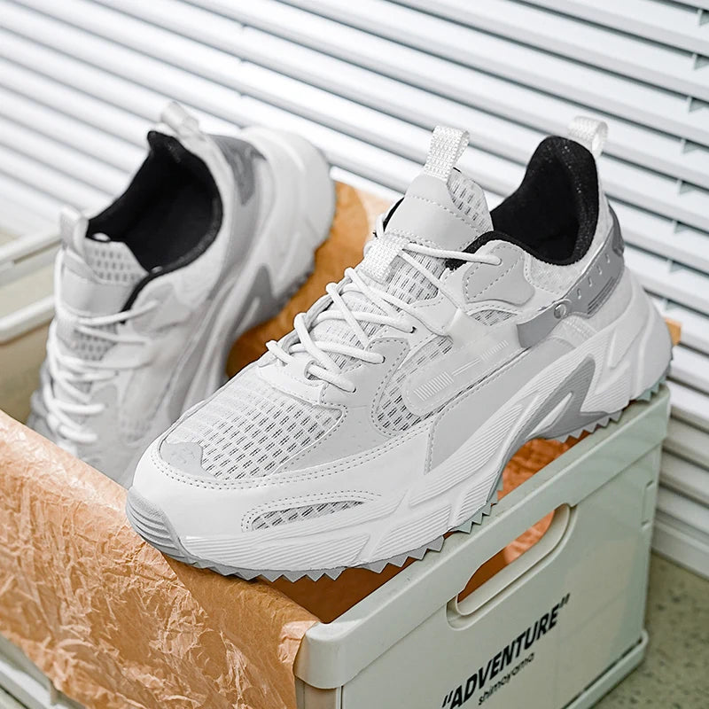 MOQ 1 Brand Logo Custom Plus Size US 13 14 EU 47 48 Man Casual Sports Sneakers Blank Mesh Leather Running Walking Shoes for Men