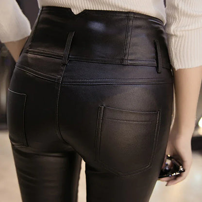 Customizable Black Elastic Slim Trousers Suit Pants PUK49164916