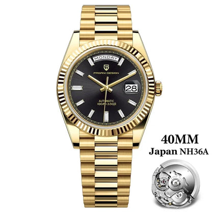 PAGANI DESIGN Luxury NH36 Retro Watches 10Bar Waterproof 1783 Double Calendar 40MM Men Mechanical Watches Relogio Masculino