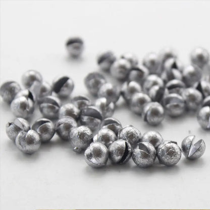 100pcs/bag Copper ABS Fishing Weights Removable Sinkers Lead Split Shot Weights for Lake Stream Ocean Boat Fishing Snapper