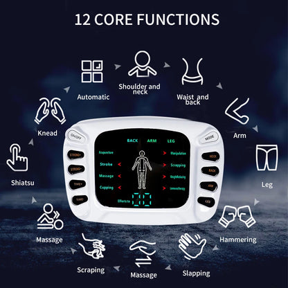 8 Models Tens Electric Muscle Stimulator Ems Acupuncture Body Massage Digital Therapy Massager Electrostimulator