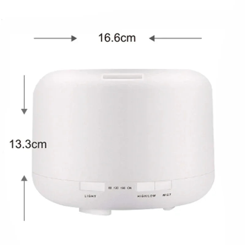 Ultrasonic Cool Mist Humidifier, Aroma Essential Oil Diffuser 7 Color Night Light with Bluetooth Music Speaker, Auto Shut Off