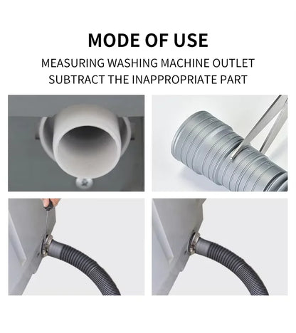 Thickened Universal Chinese Washing Machine Drain Pipe Multi-size Large-diameter Sewer Pipe for Kitchen Use 1.5M