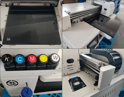 Digital Cheap Small A4 Size Direct Inkjet Uv Dtf 3d Flatbed Printer Machine for Mobile Cover Metal Acrylic Tp