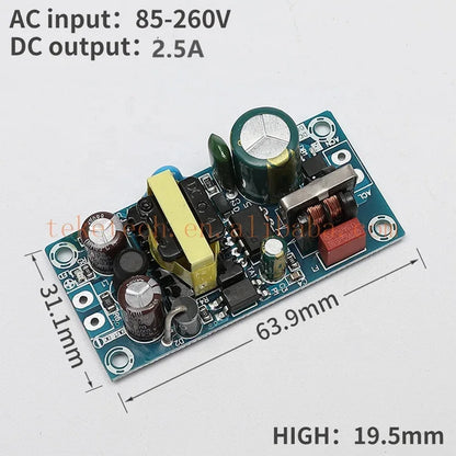 AC 100-240V to DC 24V 6-9A5V12V 24V 36V 48V 1A 2A 3A 4A 8A Power Supply Module Board Switch AC-DC Switch Power Supply Module