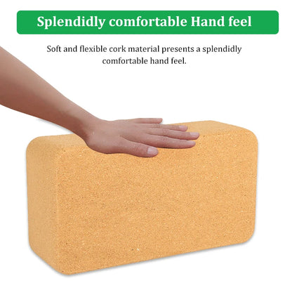 Customized Natural Organic Yoga Block High-Density Solid Cork Yoga Blocks for Children and Adults