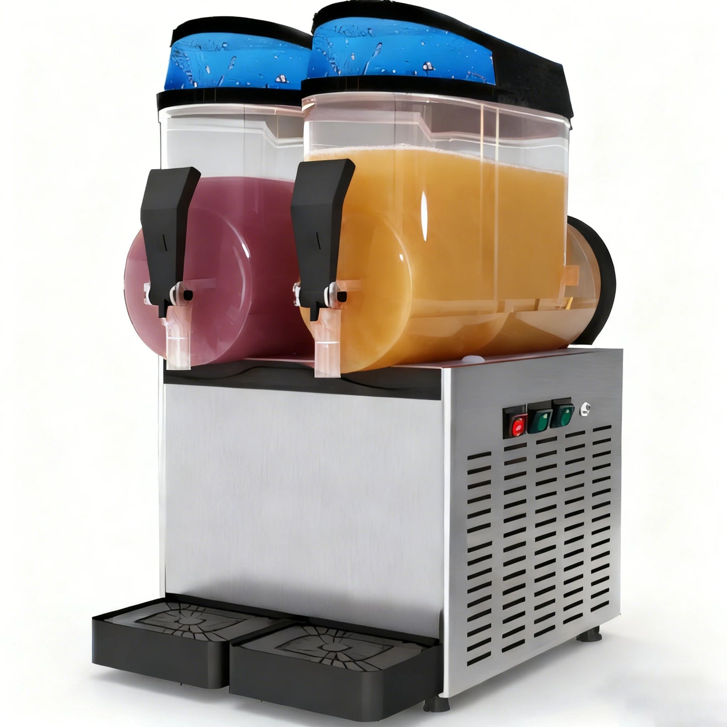 Commercial Portable Fully-Automatic Stainless Steel Slush Machine 24L Capacity Energy Saving 1100W 1-Year Warranty Factory