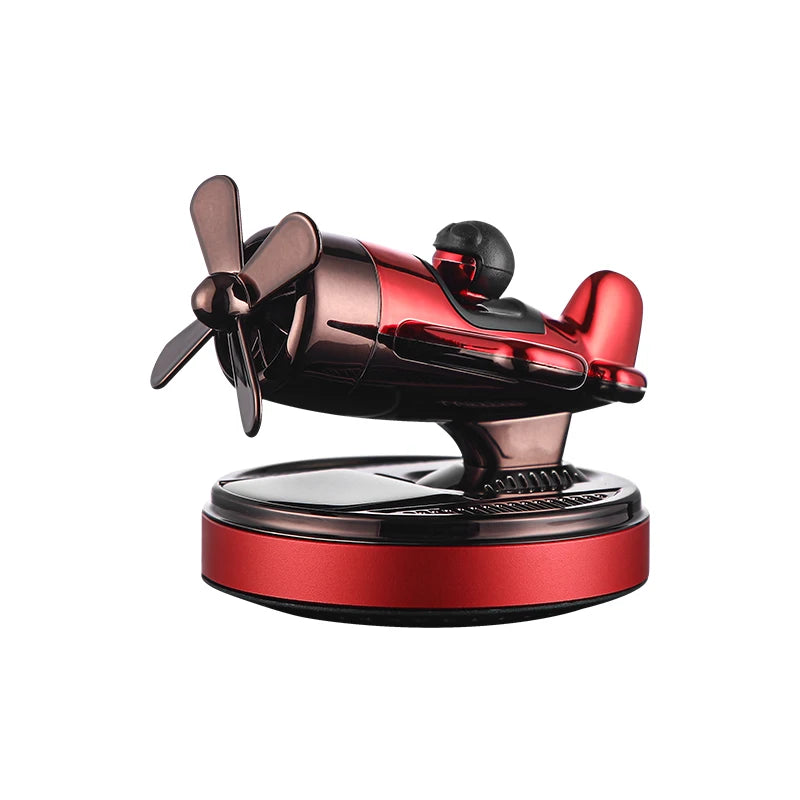 Paper Airplane Fighter Air Freshener Perfume Solar Powered Car Dashboard Essential Oil Holder Liquid Freshener for Vehicles