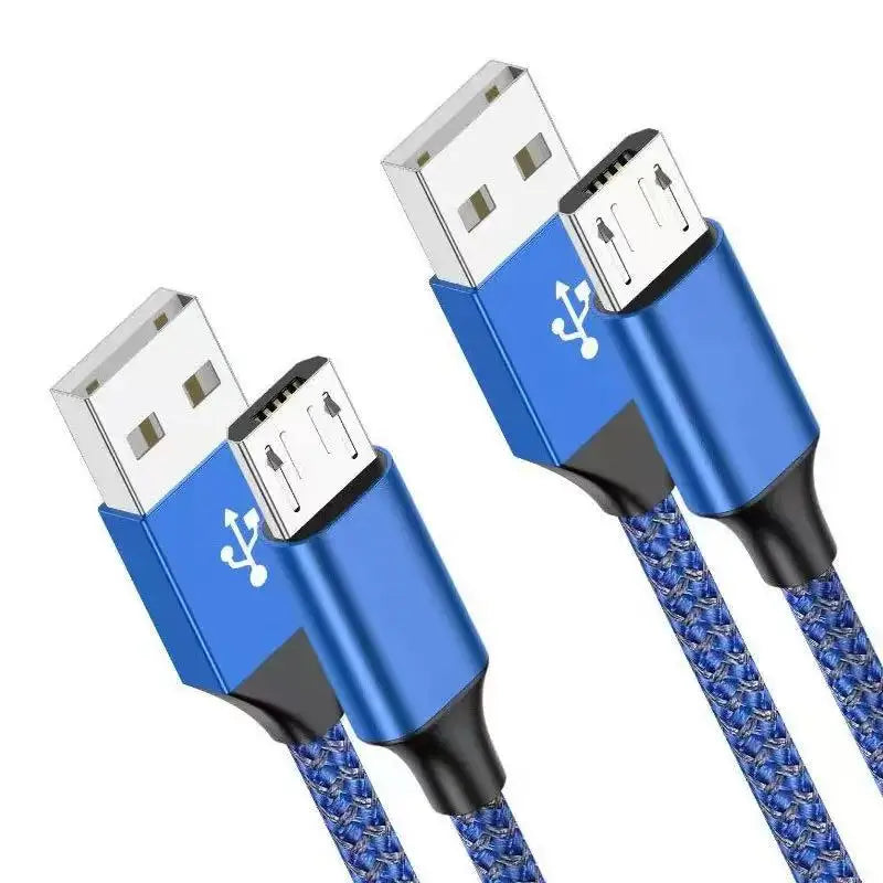 Wholesale Nylon Braided 5A USB Fast Charging 3A Data Transmission Cable 1M Length Micro Cable for Mobile Phones Electronics