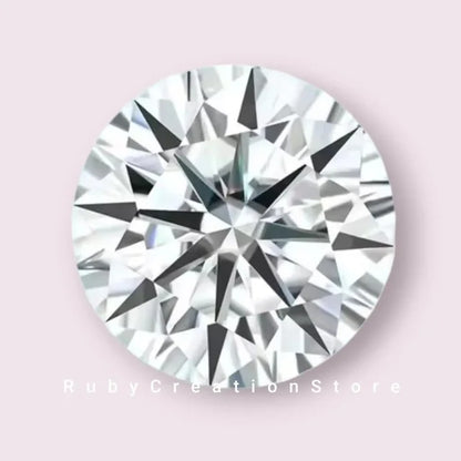 Polished Brilliant Cut White Moissanite Loose Stone D VVS1 Clarity High Brilliance for Jewelry Making 5mm Customize Available