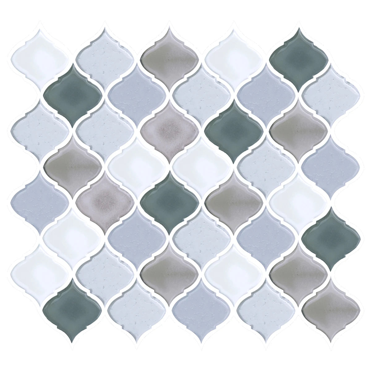 Modern Waterproof 3D Wall Sticker Peel and Stick Back Splashes for Kitchen Bathroom Home Decor IL-Proof Usage for Households
