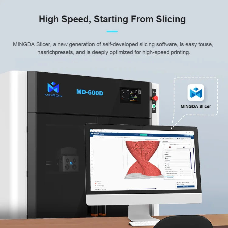 Mingda MD-600D Free Shipping Super Large 3d Printer for Large Items