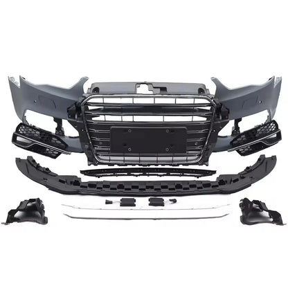 Car A3 S3 Front Bumper S3 Style Body Kits With Gloss Black for Audi A3 8V S3 8V5807065GRU 2013 2014 2015 2016