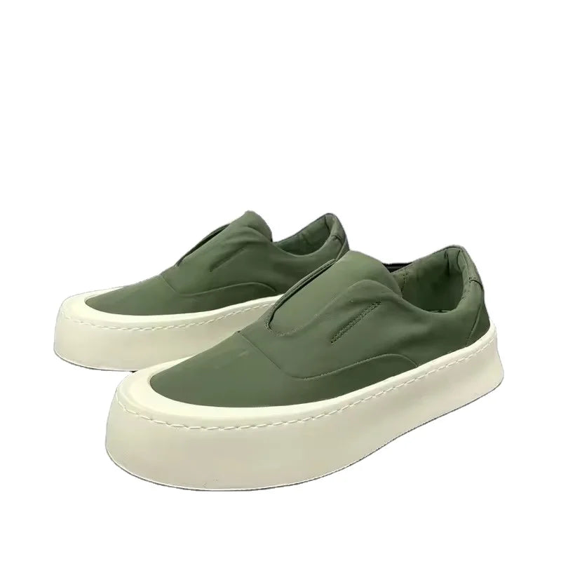 High Top Classic Canvas Shoes for Men's Breathable Flat Bottomed Men's Casual Canvas Shoes