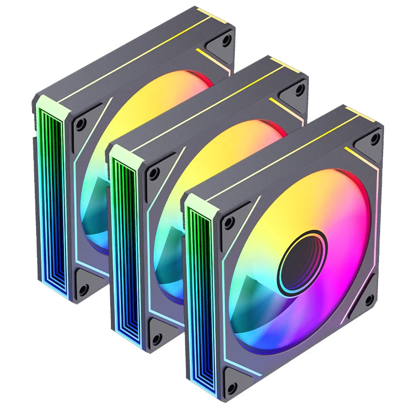 SNOWMAN Gaming PC Case Cooling Fan ARGB Mirror Design Desktop Cabinet Cooler Fan Gaming PC 120 mm Air Cooling Fan for PC