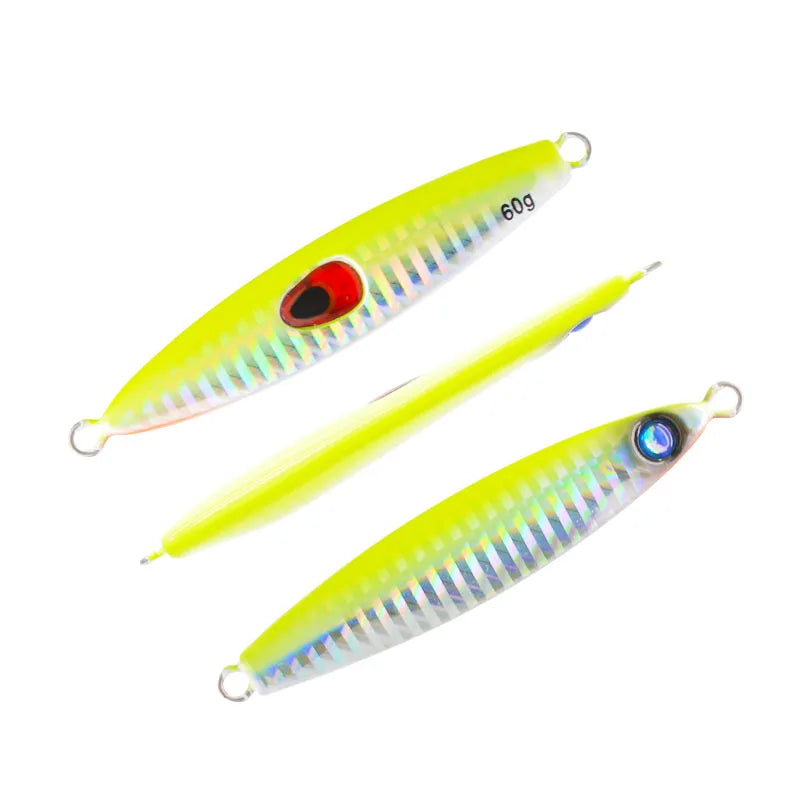 JIGGINGSOUL-RTS191-Wholesale 60g  80g Casting Jigging Fishing Lures Sense Slow Pitch  Metal Saltwater Jig Bait Lead Fish Pesca