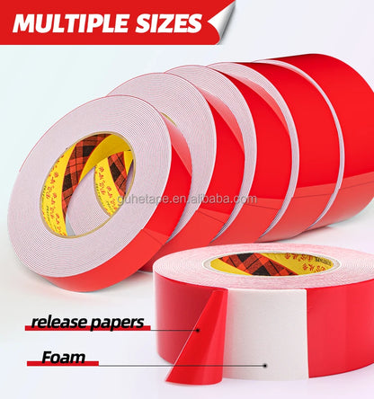 Double Sided Heavy Duty PE Tape for Indoor/Outdoor LED Strip Lights Bag Sealing Home Office Décor Industrial Grade Quality