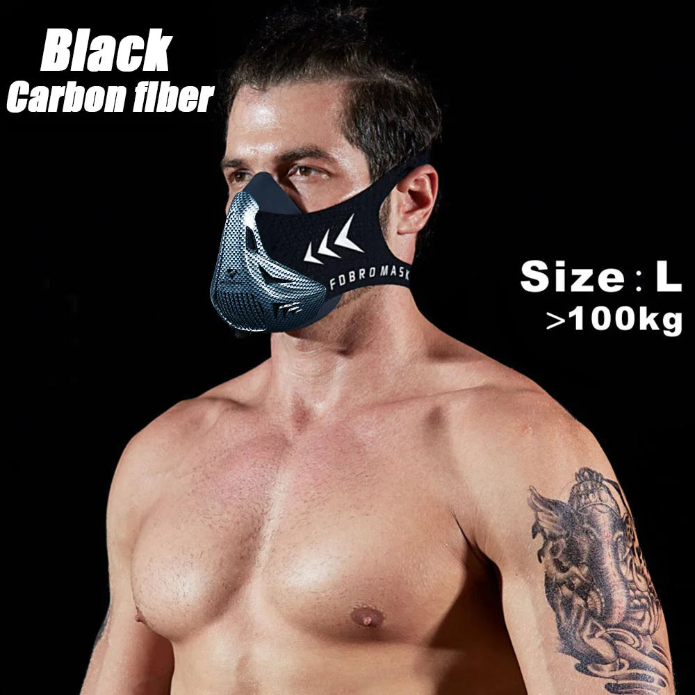 FDBRO MMA Cardio Workout 3.0 Running Resistance Elevation Endurance Mask for Fitness High Altitude Training Sports Mask