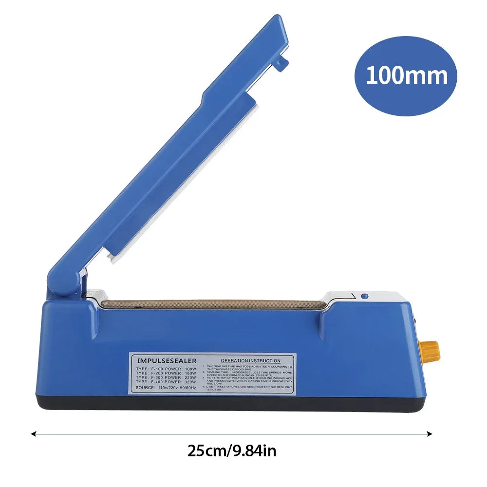Sealing Machine Electric Heat Sealer Hand Press Vacuum Food Plastic Bag Bobo Ballons Impulse Fast Heat Sealer Packaging Machine
