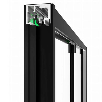 New Product Modern 6mm Tempered Glass Stainless Steel Handle Sliding Shower Door for Bathroom Shower Screen