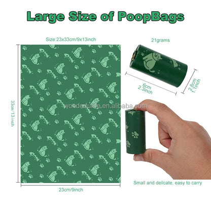 OEM  ODM Pet Poop Bag Eco Corn Starch Poop Bag Dog Poop Bags Biodegradable for Dogs