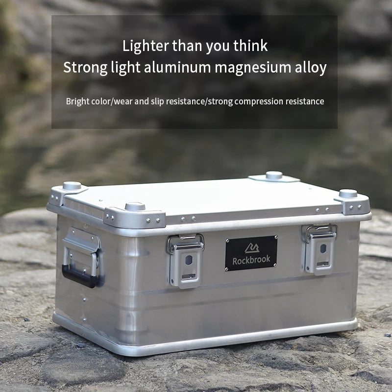 For N15 30L/50L/95L Folding Aluminum Alloy Storage Box for Kitchen Use-Meat Camping & Clothes Containers