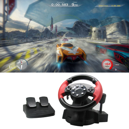 Racing Steering Wheel For PS3 / PS2 Game Steering Wheel PC Vibration Remote Controller Wheels Drive For PC
