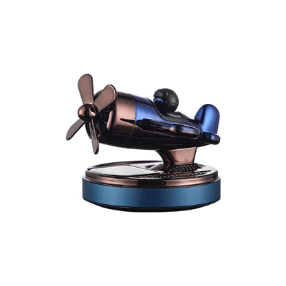 Paper Airplane Fighter Air Freshener Perfume Solar Powered Car Dashboard Essential Oil Holder Liquid Freshener for Vehicles