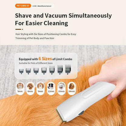 Pet Products Pet Vacuum Brush Best Automatic Dog Cat Hair Remover Pet Grooming Vacuum Cleaner Kit