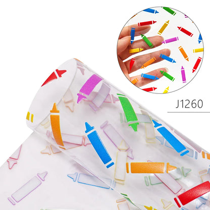 30CM*120CM Cartoon Character PVC TPU Vinyl Leather Garment Accessories Material Transparent Iridescent Mermaid Cake 1mm Sofa Bag