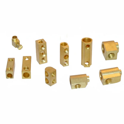 Brass Terminal Blocks CNC Machined Parts High Voltage Electrical Wiring Terminals OEM ODM Wholesale Export Manufacturer