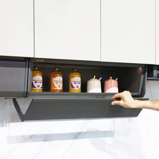 Goldmine Kitchen Cabinet Space Saving Pull Out Drawer Storage Holder Under-shelf Spice Organizer Cupboard Basket Drawer