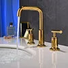 Classic Design Single Hole Bathroom Faucet Ceramic Valve Core Hot/Cold Water Basin Taps Stainless Steel for Bedroom Bathroom Use