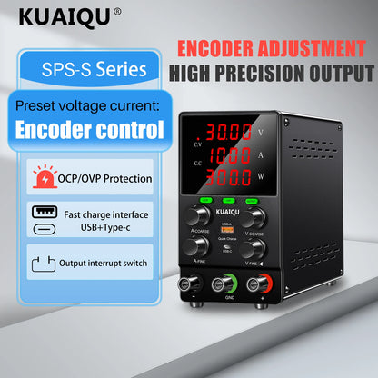 Factory SPS305S 30V 5A 150W Variable Lab Bench DC Regulator Power Supply OCP OVP Short Killer Single Output Battery Charger