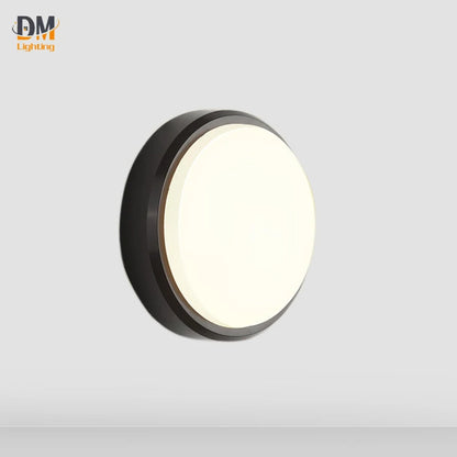 Black 6w Round Shape Cob Outdoor Led Wall Lamps Light for Home Hotel