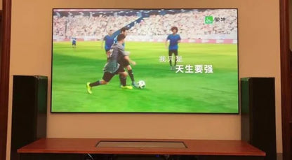 Best 80 100 120 150 Inch Ultra Short Throw Fixed Frame Projector Screen Ambient Light Rejecting PET Diamond Grating Home Cinema