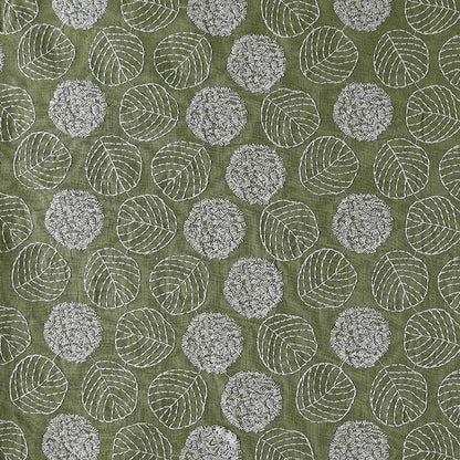 Width 120 cm Plain Embroidery Leaves Flowers Fabric Cotton Linen Rayon Viscose Fabric for Pillow Home Textile Fashion Dress Bag