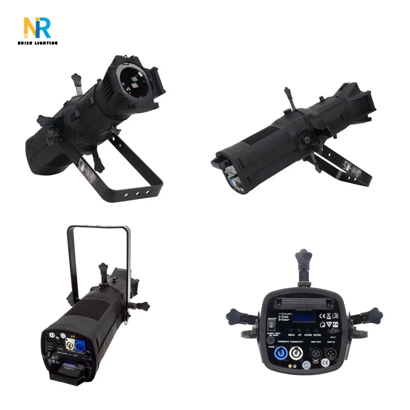 200W DMX Video Light Professional Stage Lighting White/Warm White LED Matrix Profile Light for Theme Parks