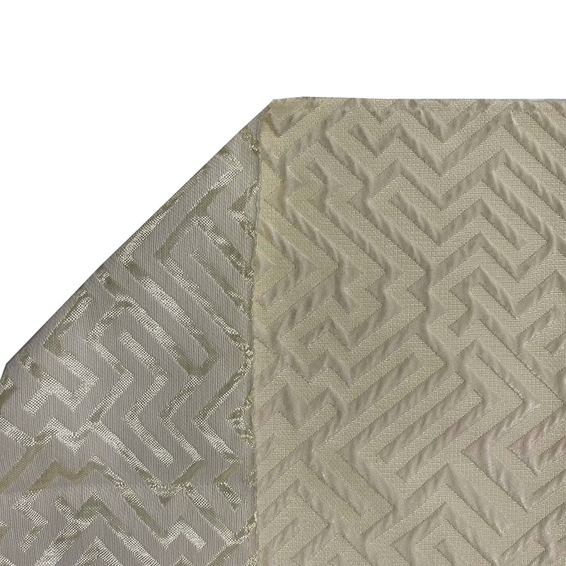 High Quality Jacquard Yarn Dyed Fabric Geometry Patterns Anti-Static Wholesale Sofa Upholstery with Woven Technique