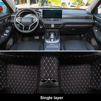 Vtear Car Floor Mat Interior Carpet Pu Foot Pad Mats Cover Decoration Car-styling Accessories Protection For Haval Jolion 2023