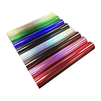 DETU Holographic HTV for Clothing Rainbow Reflective Heat Transfer Vinyl Flex Htv for Plotter Color Heat Transfer Printing