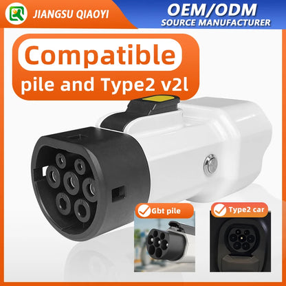 Distributors Wanted Suppliers Ev Products China 3.5kw 16A Portable EV Charger Type2 Charging Pile GBT Car V2L 240V Qiaoyi IP55