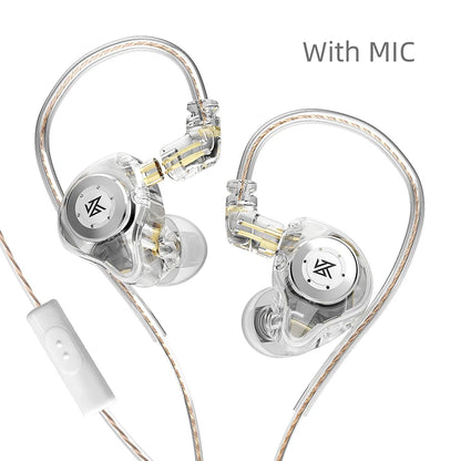 KZ EDX PRO In Ear Earphones Dynamic Earphones HIFI Music Sport Earbuds Sport Noise Cancelling Headset KZ EDX PRO DQ6 ZS10PRO MT1
