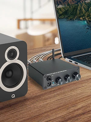 SZHFJCTH Audio JC-H1 Bluetooth 5.0 Stereo Audio Amplifier 2.0 Channel Receiver Class D  Integrated Digital Amp