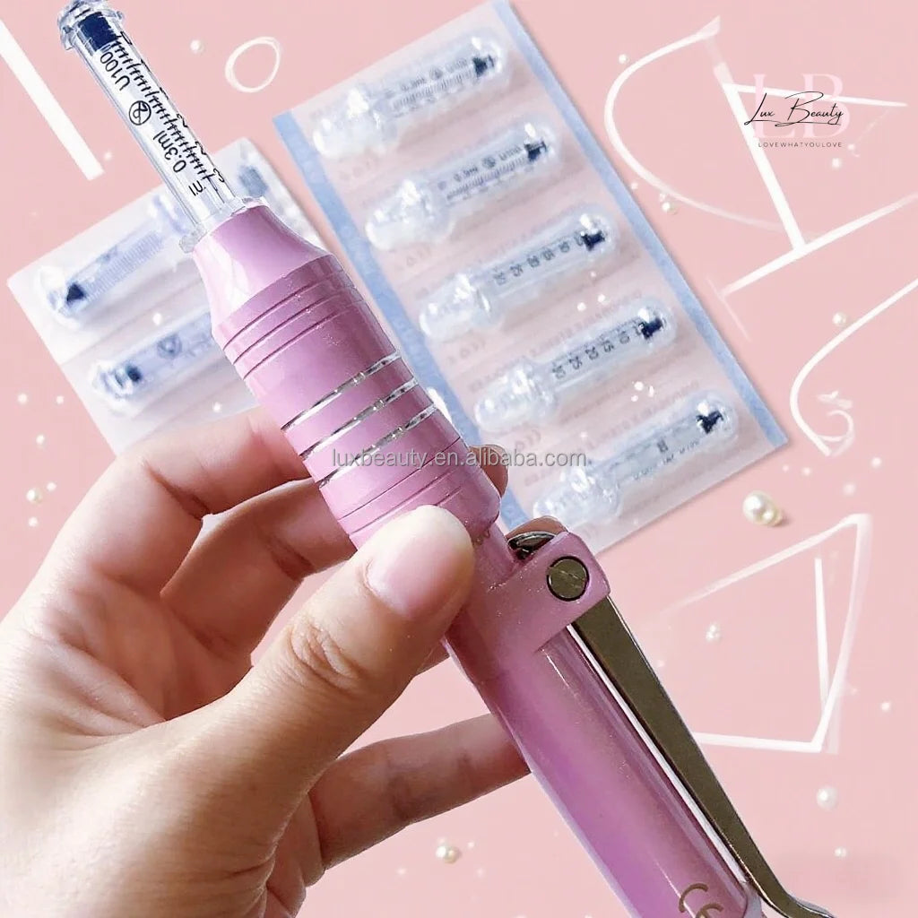 Dermal Filler  Baby Pink Stainless Steel Lip Filling Pen for Medspa Use